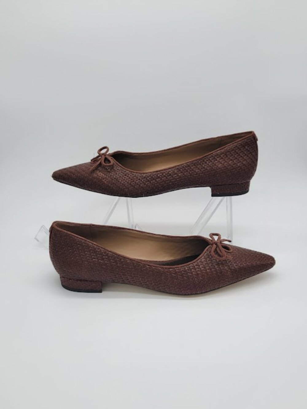 SAM EDELMAN Esmira Women’s Pointed Toe Flats Brown Bow Size 10 NWOB - Picture 3 of 8